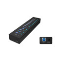 ICYBOX IB-AC6113 IcyBox 13 Port USB 3.0 Hub with USB charge port, Black