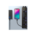 ICYBOX IB-AC6113 IcyBox 13 Port USB 3.0 Hub with USB charge port, Black