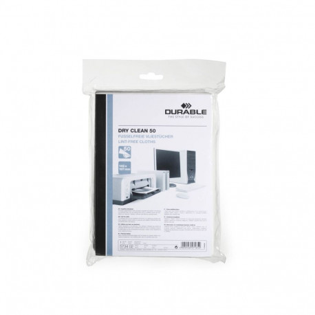Pühkelapp DURABLE Dry Clean 50tk pakis ebemevabad