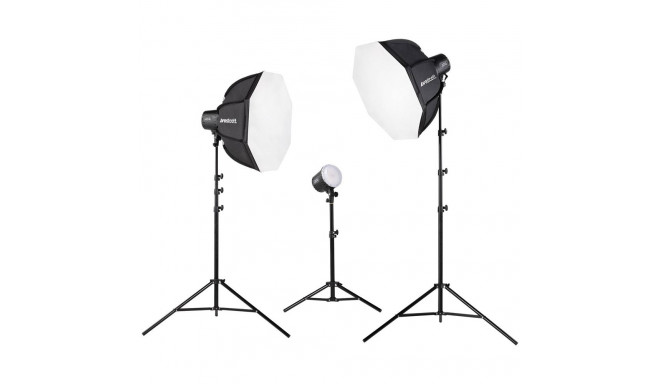 Westcott U60 B Bi Color LED 3 Light Softbox Kit