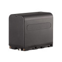 Westcott NP F970 Dual Battery Pack with Charger (2 pack L Series 7.4V 6600mAh 48.8Wh)