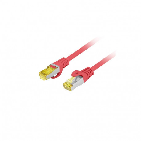 PATCHCORD CAT.6A S/FTP LSZH CU 0.5M RED FLUKE PASSED LANBERG