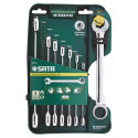 COMBINATION WRENCHES 8 pcs. DOUBLE RATCHET