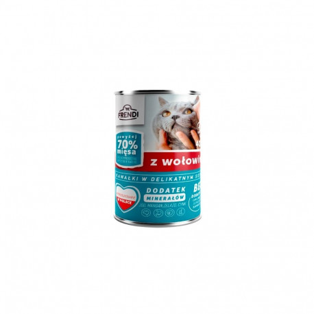 FRENDI with Beef chunks in delicate sauce - wet cat food - 400g