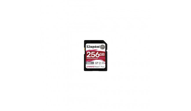 Kingston SD-kaart Canvas React Plus 256GB klass 10