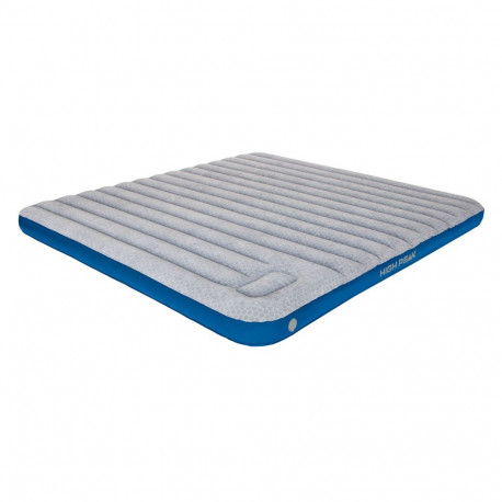 Materac welurowy dwuosobowy High Peak Cross Beam King Extra Long j.szary niebieski 40047