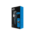 Braun | Shaver | 51-B1000s | Operating time (max) 50 min | Wet & Dry | Black/Blue