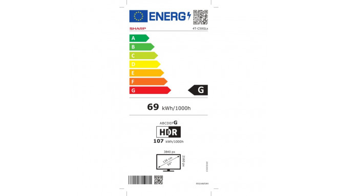 Sharp 50GL4060E | 50 | nutiteler | Google TV | 4k Ultra HD