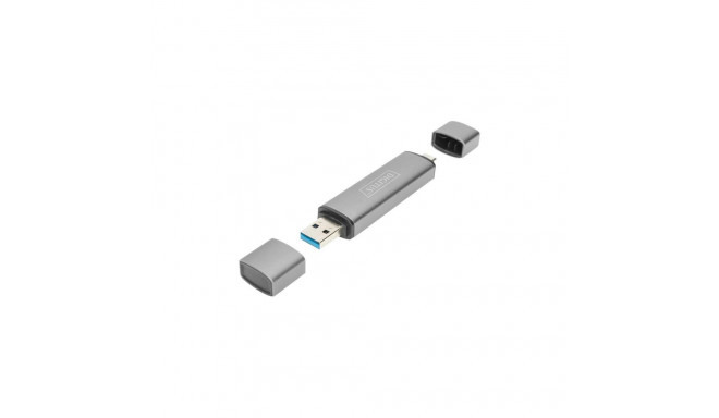 DIGITUS kahekaardiline kaardilugeja USB-C / USB 3.0, OTG