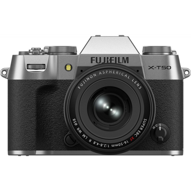 Fujifilm X-T50 + 16-50mm, hõbedane