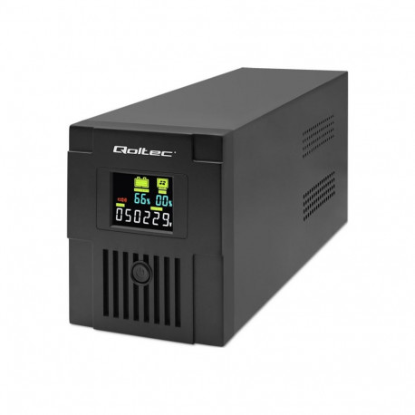 QOLTEC 53770 katkematu toiteallikas line-interactive monoliit 1500VA 900W LCD USB