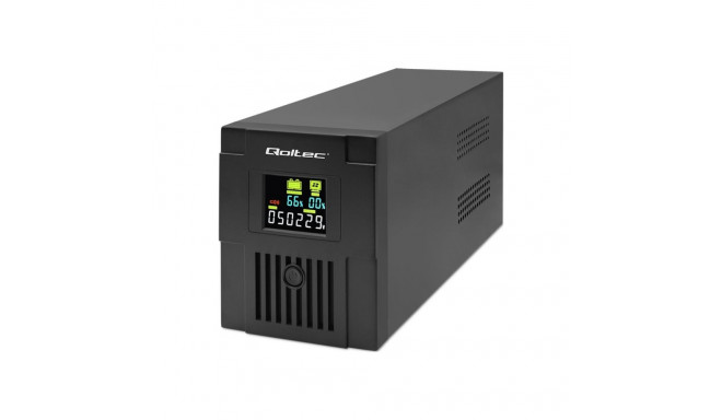 QOLTEC 53770 Uninterruptible Power Supply Line Interactive Monolith 1500VA 900W LCD USB