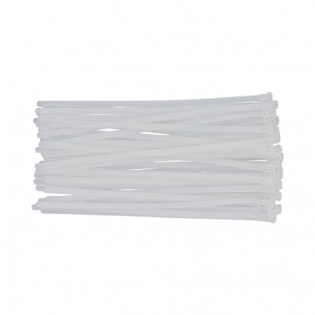 Yato cable ties YT-70665, 7.6x300 mm, 50 pcs, white, nylon PA66 UL 94 V-2, UV proof, 22 kg, 75 mm, -