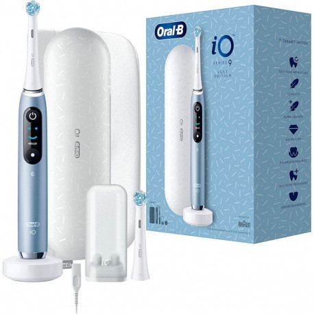 Oral-B elektriline hambahari iO Series 9 luksusversioon, sinine/valge, akvamariin