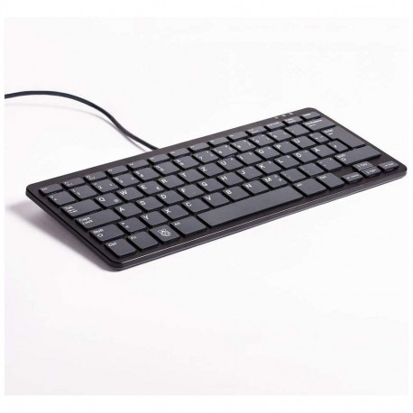 offizielle Raspberry Pi Tastatur (schwarz/grau, DE-Layout, inkl. 3-Port-USB-Hub)
