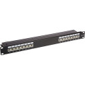 DeLOCK 19  patch panel 16 port Cat.6A (black, 1 U)