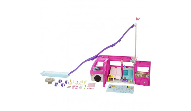 Mattel Barbie Super Adventure Camper with Accessories Toy Vehicle