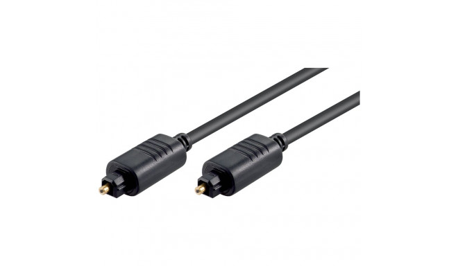 Toslink kaabel 2Meter, must