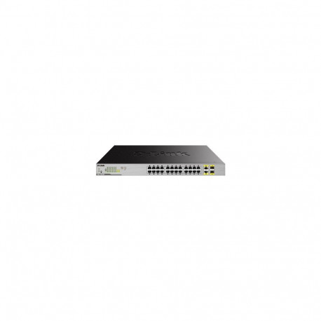 D-Link 24-Port Desktop Gigabit Unmanaged PoE Switch with 2 x 100/1000Mbps Combo Ports