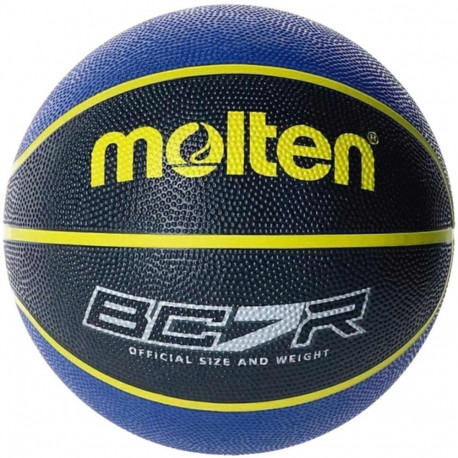 Piłka koszykowa Molten czarno-niebieska BC7R2-KB 7