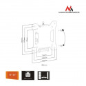 Maclean teleri/monitori seinakinnitus MC-596 13-23" 100x100 20kg