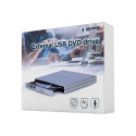 Gembird | External USB DVD Drive | DVD-USB-02-SV | Interface USB 2.0 | DVD±RW (±R DL) / DVD-RAM | CD