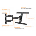 MultiBrackets teleri seinakinnitus VESA Flexarm Thin 30kg 37-55" VESA 200-600