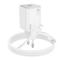 HOCO wall charger Type C + cable Type C to Lightning QC PD 20W N40 white