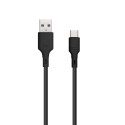 Data Cable Blue Star - USB A to USB C 3A - black