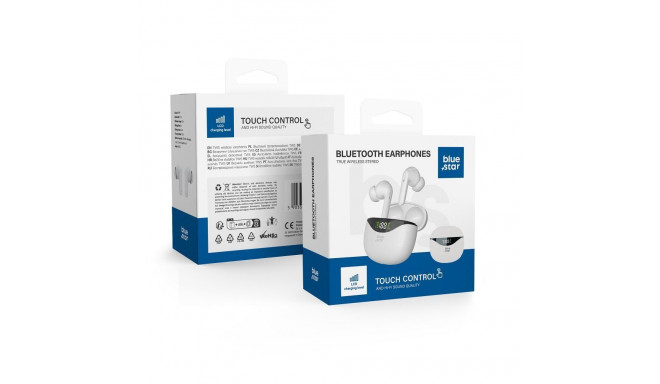 Wireless earphones Blue Star T60 TWS white