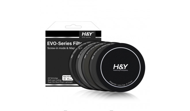 H&Y videofiltrite komplekt HD EVO ND 77mm