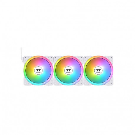 "140mm Thermaltake SWAFAN EX14 ARGB PC Cooling Fan White TT Premium Edition 3 Fan Pack"