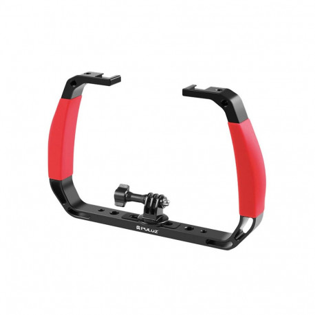 PULUZ dive mount for sports cameras (including Insta360 GO3 / X3) (red)
