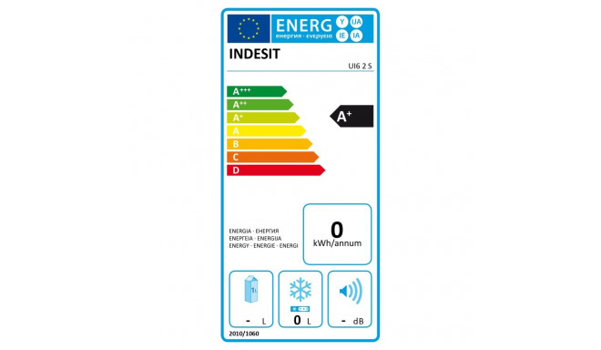 INDESIT | Freezer | UI6 2 S | Energy efficiency class E | Upright | Free standing | Height 167 cm | 