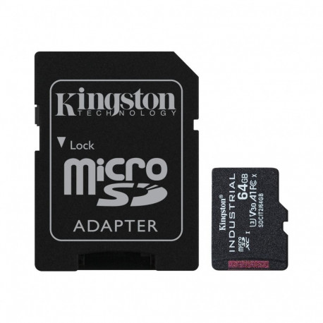Kingston UHS-I | 64 GB | microSDHC/SDXC Industrial Card | Flash memory class Class 10, UHS-I, U3, V3