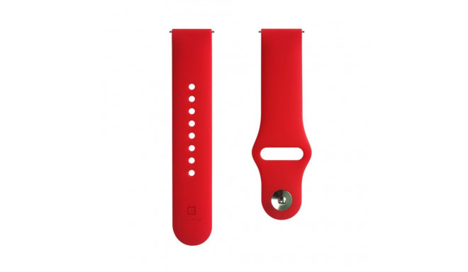 Evelatus 22mm Silicone Loop Watch Straps (S/M 110mm) Red