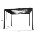 Varikatus MIRADOR-111 3x3m, tumehall