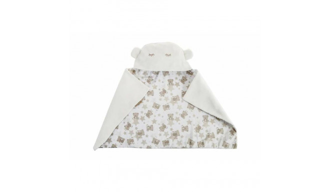 Baby blanket Reversible With hood 90 x 66 cm osos