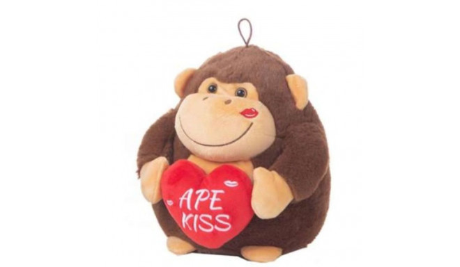 Fluffy toy Gorilla Heart 22 cm