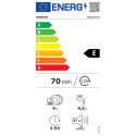 AquaStop function | Grey | Display | Energy efficiency class E | Number of place settings 9 | Number