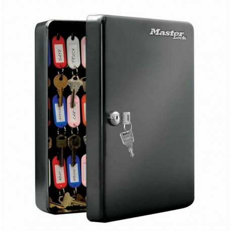 Key cupboard Master Lock 9,8 x 23,9 x 30 cm 50 Keys Black Steel