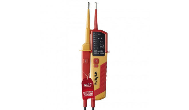 Wiha Voltage and continuity tester 45216, measuring device (red/yellow, 12 - 1,000 V AC)