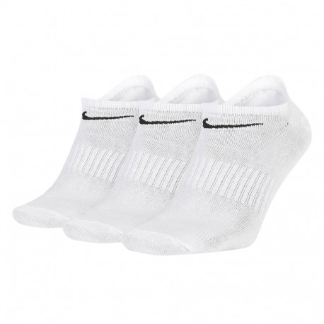 Nike sokid SX7678 100 igapäevased kerged madalad 3 paari 42-46, valged