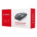 Gembird | Wireless presenter with laser pointer | WP-L-01 | Black | Depth 25 mm | Height 105 mm | Re