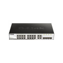 D-LINK DGS-1210-20, Gigabit Smart Switch with 16 10/100/1000Base-T ports and 4 Gigabit MiniGBIC (SFP