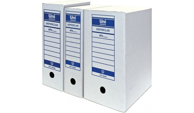 File Box Unipapel Unisystem Definiclas White A3