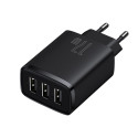 Baseus Compact nabíječka 3x USB 17W černá (CCXJ020101)