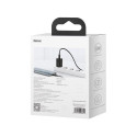 Seina kiirlaadija Super Si 25W USB-C QC3.0 PD koos USB-C 1m kaabliga, must
