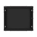 RACK CABINET 19" WALL-MOUNT 9U/600X450 FOR SELF-ASSEMBLY WITH METAL DOOR  BLACK LANBERG (FLAT PACK)