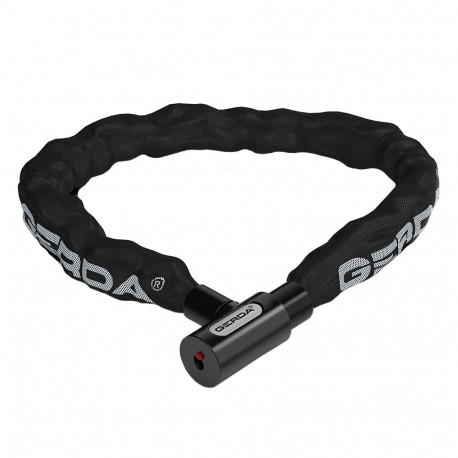 Gerda rattalukk Contra 900/6V kett ümar korpus võtmekaitsega, must